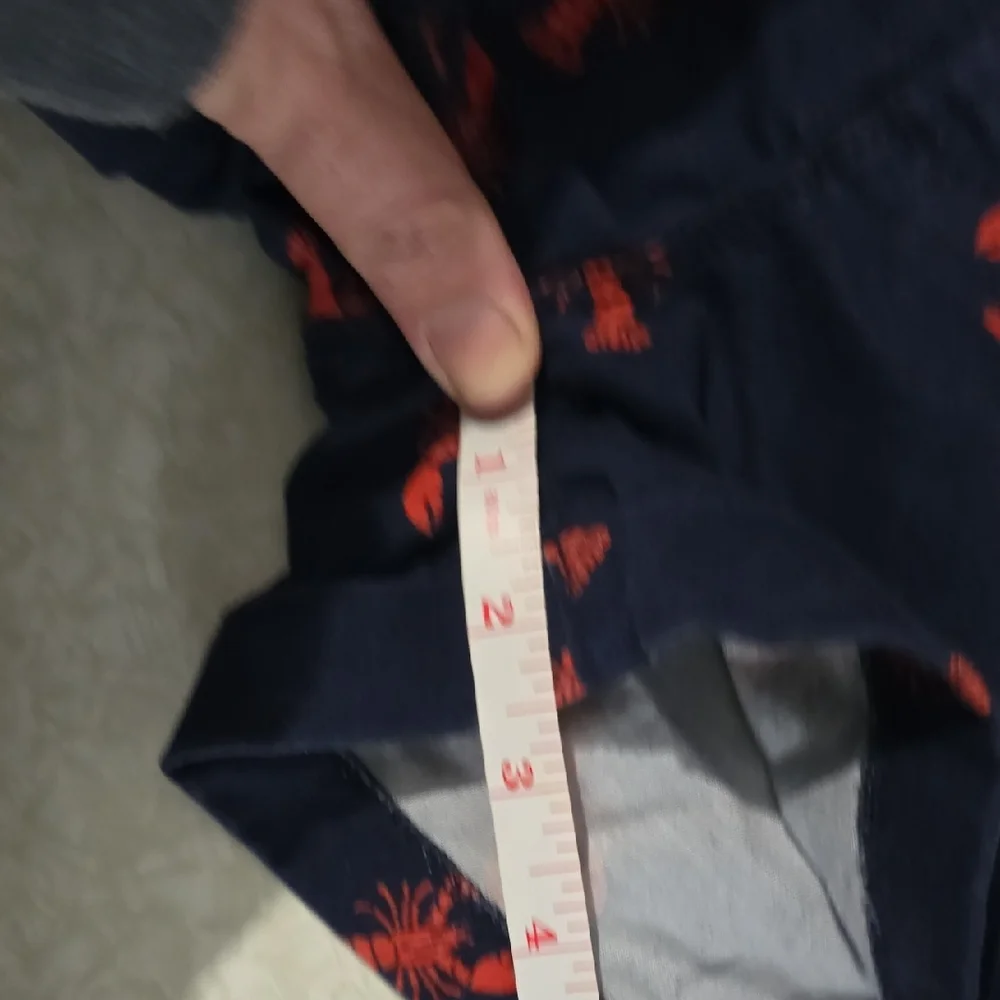 Old Navy Blue and‎ Red Lobster Print Shorts